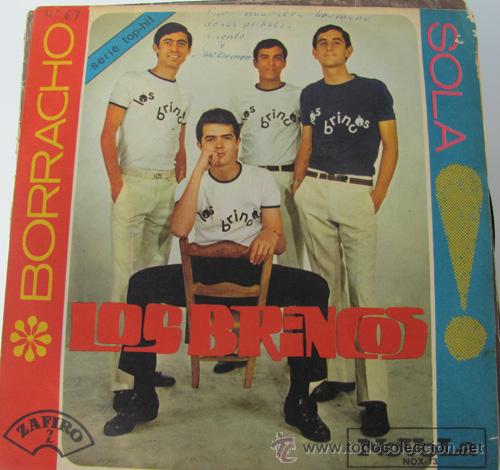Discos de vinilo: LOS BRINCOS - BORRACHO - SINGLE 1965 - Foto 1