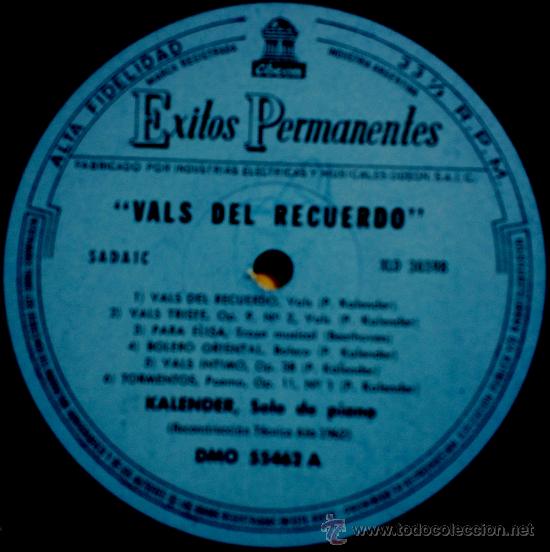 Discos de vinilo: LP argentino de Kalender a&ntilde;o 1962 - Foto 2