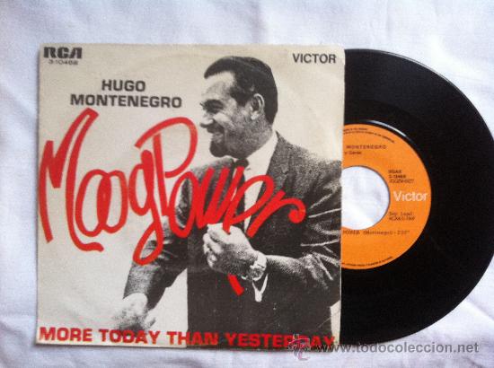 Discos de vinilo: HUGO MONTENEGRO-MOOGPOWER-MORE TODAY..7&rdquo; - Foto 1