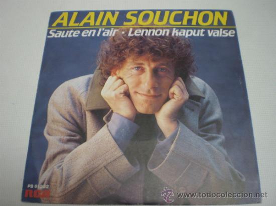 Discos de vinilo: ALAIN SOUCHON-SAUTE EN L&acute;AIR-SINGLE-1983-1290 7.