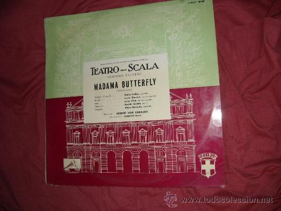 Discos de vinilo: puccini madame buterfly-seleccion-callas-danieli-karajan lp emi spa 1965 ver foto adicional
