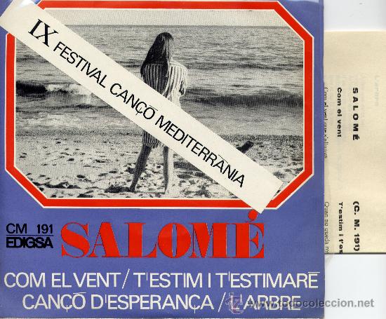Discos de vinilo: SOLOM&Eacute; : COM EL VENT (4 CANCIONES) SG. EDIGSA 1967 - Foto 1