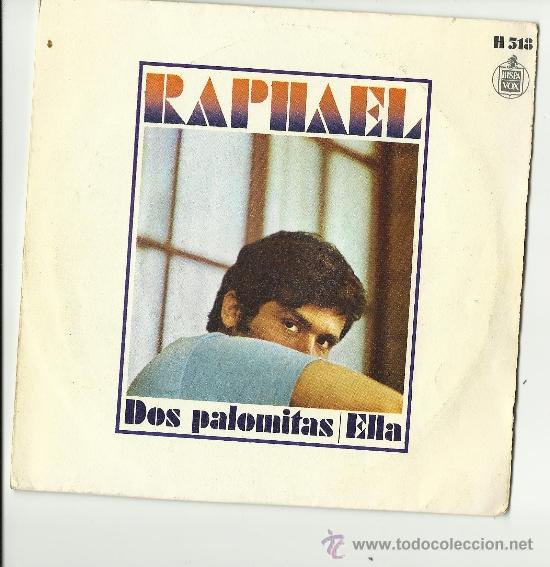 Discos de vinilo: raphael.dos palomitas.single 1969 - Foto 1