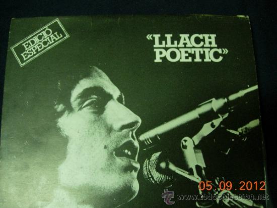 Discos de vinilo: Lluis Llach LP Llach poetic - Foto 3