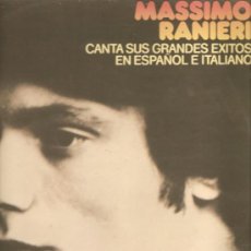 Discos de vinilo: LP MASSIMO RANIERI CANTA EN ESPAÑOL E ITALIANO: ROSA ROJA, CONCIERTO DE ARANJUEZ, JESUS, ETC 