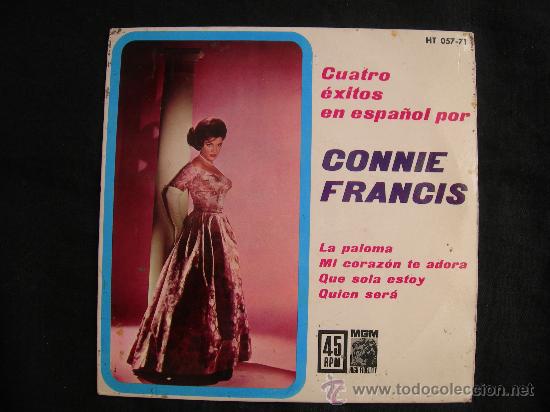 Discos de vinilo: EP CONNIE FRANCIS // EXITOS EN ESPA&Ntilde;OL - LA PALOMA + 3 - Foto 1