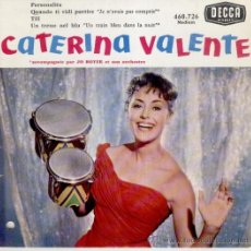 Discos de vinilo: CATERINA VALENTE - PERSONALITA + 3 - EP FRANCE - EX / EX. Lote 33165651