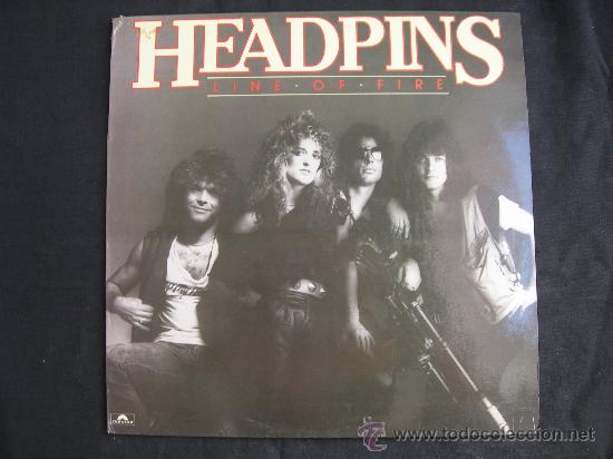 Discos de vinilo: LP HEADPINS // LINE OF FIRE - Foto 1