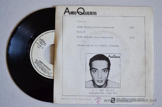 Discos de vinilo: AMBO QUAERENS Risk (ZAFIRO Single 1981) ESPA&Ntilde;A - Foto 2