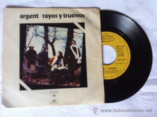 Discos de vinilo: 7&rdquo; ARGENT-RAYOS Y TRUENOS-GUARDIAN DE LA FLAMA - Foto 1