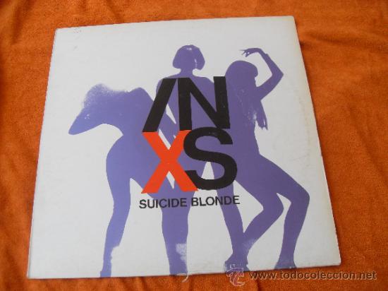 Discos de vinilo: INXS MAXI SINGLE Suicide blonde. MADE IN SPAIN 1990 - Foto 1