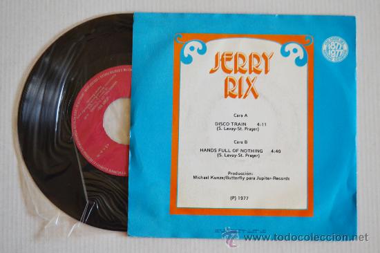 Discos de vinilo: JERRY RIX Disco Train (ZAFIRO Single 1977) ESPA&Ntilde;A - Foto 2