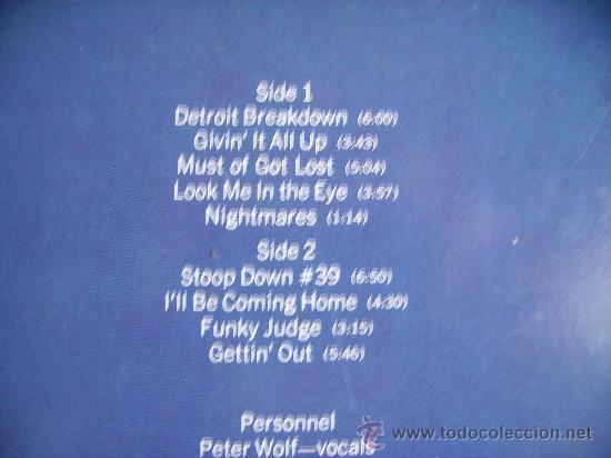 Discos de vinilo: J.GEILS BAND --- NIGHTMARES - Foto 2