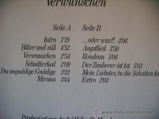 Discos de vinilo: ANDRE HELLER ---- VERWUNSCHEN - Foto 2