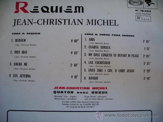 Discos de vinilo: JEAN-CHRISTIAN MICHEL --- REQUIEM - Foto 2