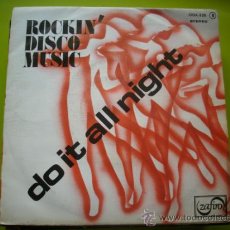 Discos de vinilo: ROCKIN DISCO MUSIC,DO IT ALL NIGHT,DEL 77 /SINGLE ZAFIRO. Lote 33247043