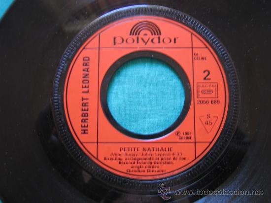 Discos de vinilo: Singels Herbert L&eacute;onard  1981 - Foto 2