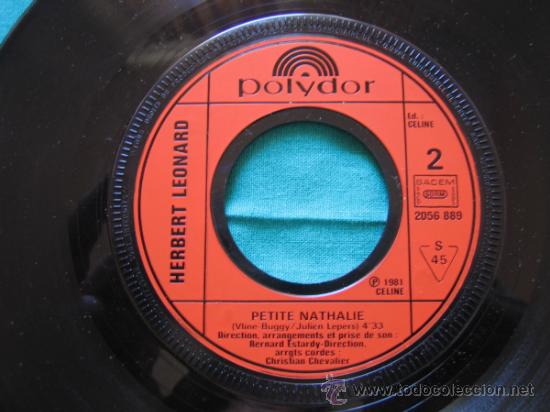 Discos de vinilo: Singels Herbert L&eacute;onard  1981 - Foto 4