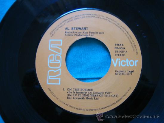 Discos de vinilo: Singels Al Stewart 1977 - Foto 3