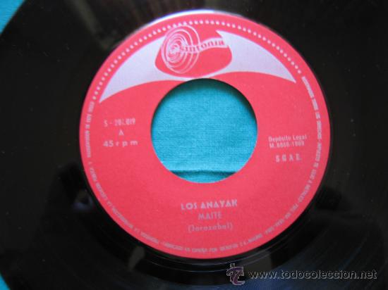 Discos de vinilo: Singels Los Anayak 1969 - Foto 3