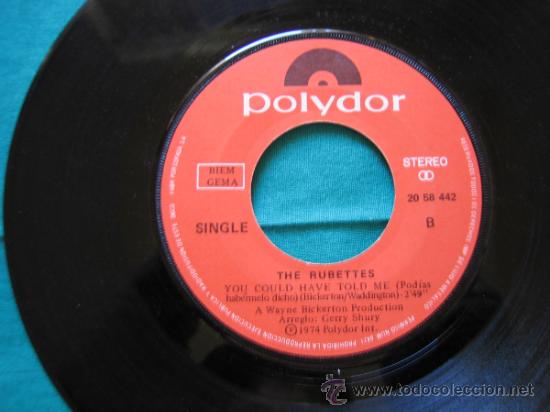 Discos de vinilo: Singels The Rubettes 1974 - Foto 2