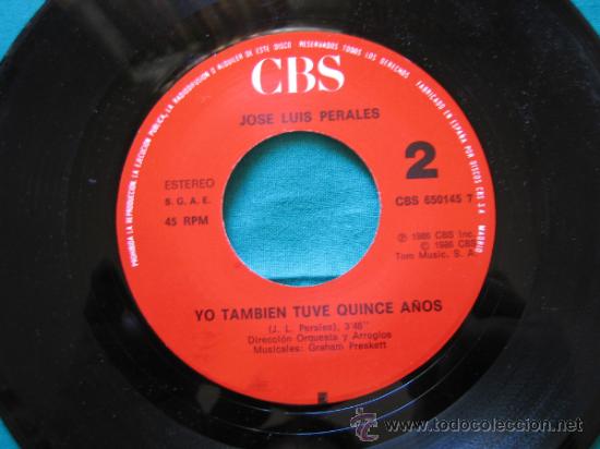 Discos de vinilo: Singels Jose Luis Perales 1986 - Foto 3