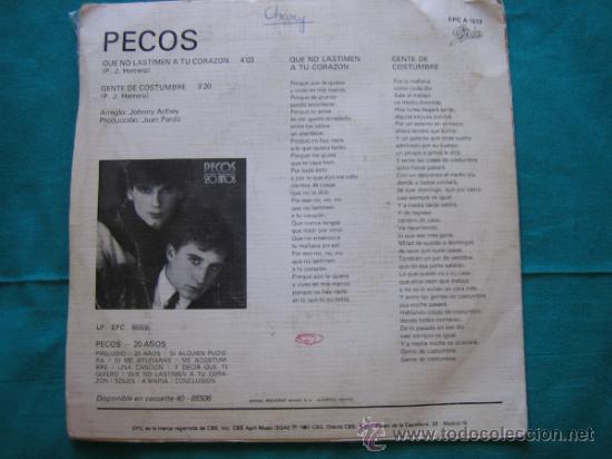 Discos de vinilo: Singels Los Pecos 1981 - Foto 4