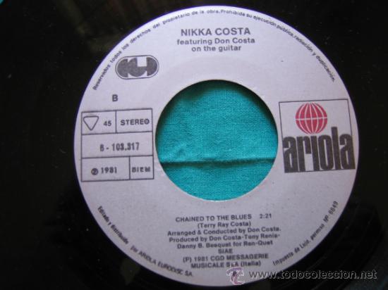 Discos de vinilo: Singels Nikka Costa 1981 - Foto 2