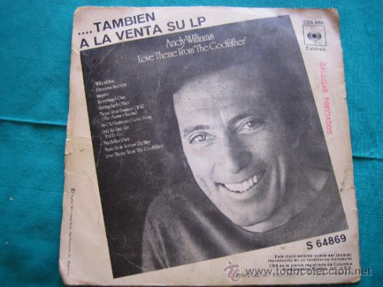 Discos de vinilo: Singels Andy Williams 1970 - Foto 4