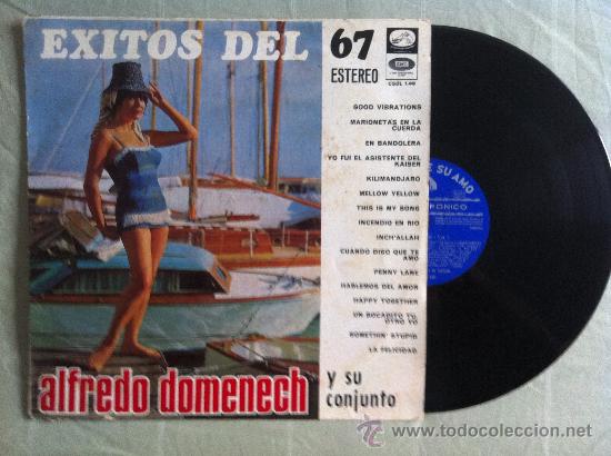 Discos de vinilo: LP ALFREDO DOMENECH Y SU CONJUNTO-&Eacute;XITOS 67 - Foto 1