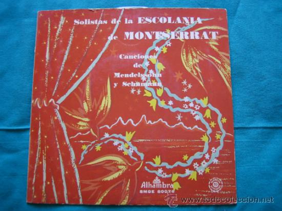 Vinyl-Schallplatten: Singels Solistas de las Escalonias de Monserrat