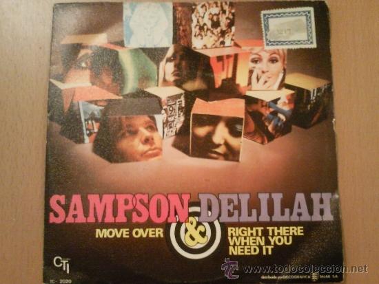 Discos de vinilo: SAMPSON & DELILAH MOVE OVER SINGLE 1971 - Foto 1
