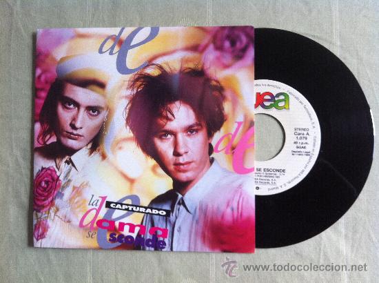 Discos de vinilo: 7&rdquo; LA DAMA SE ESCONDE-CAPTURADO-EL INCREIBLE.. - Foto 1