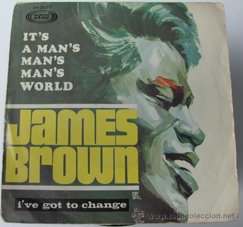 Discos de vinilo: JAMES BROWN - ITS A MANS MANS WORLD - SINGLE 1967 - Foto 1