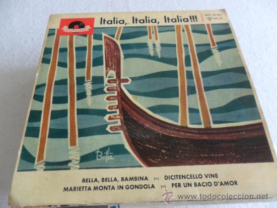 Disques de vinyle: VASCO CORDINI CON ARCHIE SILANSKY - BELLA BELLA BAMBINA + 3 EP 1963
