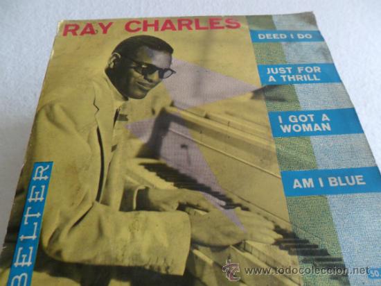 Discos de vinilo: RAY CHARLES -DEED I DO + 3 EP 1961 - Foto 1