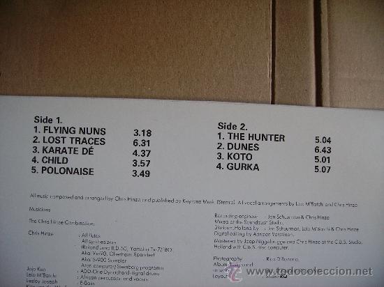 Discos de vinilo: CHRIS HINZE COMBINATION --- THE HUNTER - Foto 2