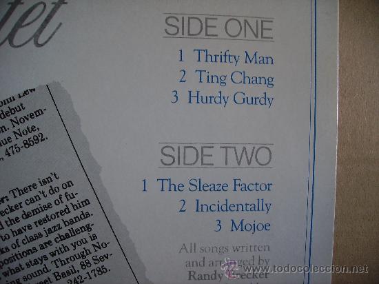 Discos de vinilo: RANDY BRECKER QUINTET ---- LIVE AT SWEET BASIL - Foto 2