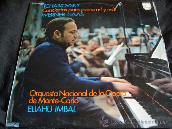 Discos de vinilo: TCHAIKOVSKY-CONC. PARA PIANO 1 Y 2-WERNER HAAS-PHILIPS