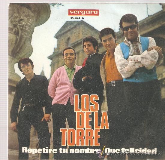 Discos de vinilo: SINGLE LOS DE LA TORRE : REPETIRE TU NOMBRE - Foto 1