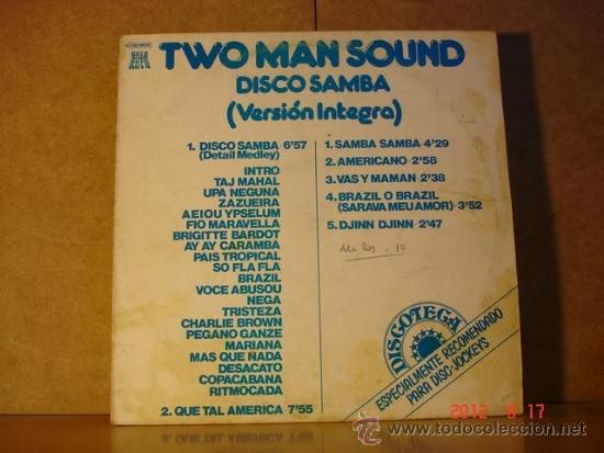 Discos de vinilo: Two Man Sound - Disco Samba (version Integra) - Reflejo 10 C 062-060241 - 1978 - Foto 1