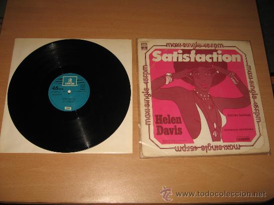 Discos de vinilo: MAXI SINGLE HELEN DAVIS SATISFACTION / YESTERDAY A KING .EMI ODEON 1978 EDICION LIMITADA - Foto 2