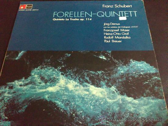 Discos de vinilo: SHUBERT - QUINTETO LA TRUCHA, JORG DEMUS - LP - Foto 1