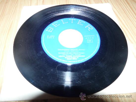 Disques de vinyle: LOLITA TORRES VALDERRAMA -GOLONDRINA ERRANTE+SANGRE DE MIS VENAS+ EL TILIN TALAN+1 1,964 BELTER