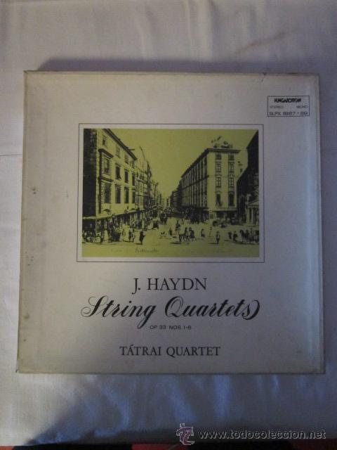 Discos de vinilo: J. HAYDN. STRING QUARTETS. TRES DISCOS. 1979. - Foto 1