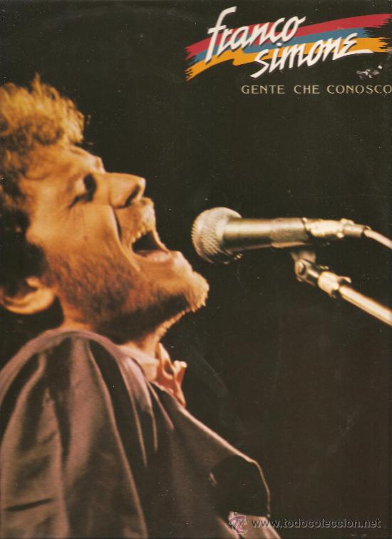 Discos de vinilo: LP FRANCO SIMONE - GENTE CHE CONOSCO - Foto 1