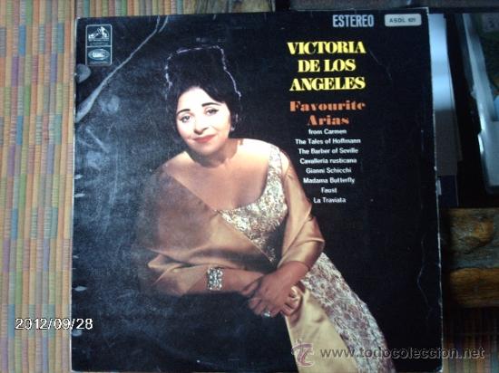 Discos de vinilo: Victoria de los Angeles    Favourite arias
