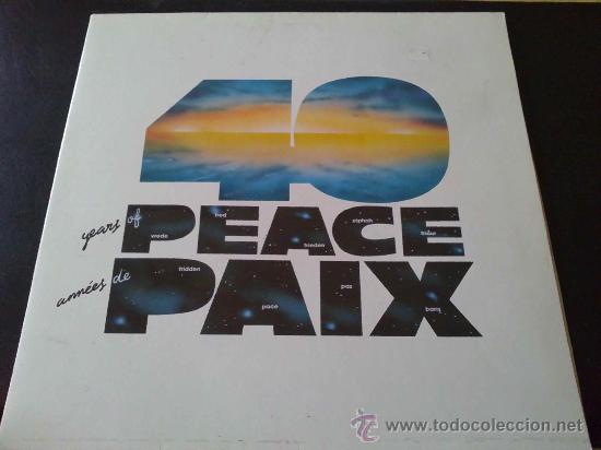 Discos de vinilo: 40 A&Ntilde;OS DE PAZ - PRODUCIDO POR LA OTAN (NATO) CON BANDAS MILITARES DE TODOS LOS PA&Iacute;SES MIEMBROS - LP