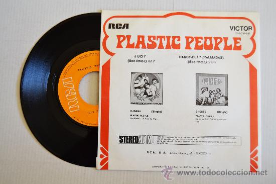 Discos de vinilo: PLASTIC PEOPLE - Judy/Clap (RCA Single 1971) ESPA&Ntilde;A - Foto 2