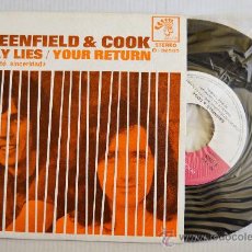 Discos de vinilo: GREENFIELD & COOK - ONLY LIES/YOUR RETURN (BOCACCIO SINGLE 1971) ESPAÑA. Lote 33462644